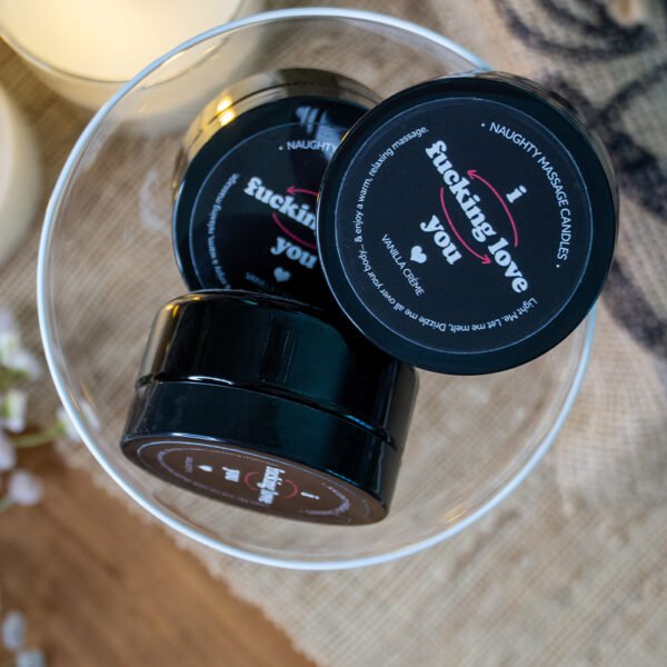 Naughty Notes Mini Massage Candles - Image 2